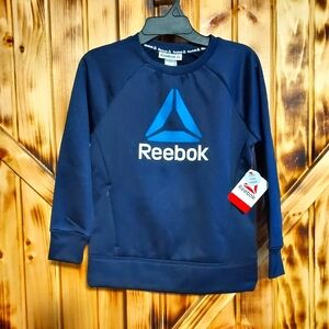 Youth Reebok Size 6/7 Dark Blue crewneck NWT